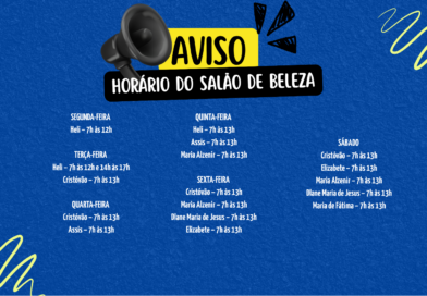 HORÁRIO DO SALÃO DE BELEZA DA APOCEPI