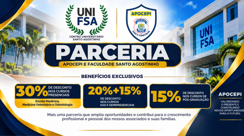 Parceria com a Faculdade Santo Agostinho Parceria com a Faculdade Santo Agostinho