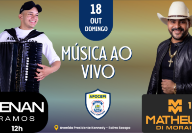 Domingo tem música ao vivo na APOCEPI Domingo tem música ao vivo na APOCEPI